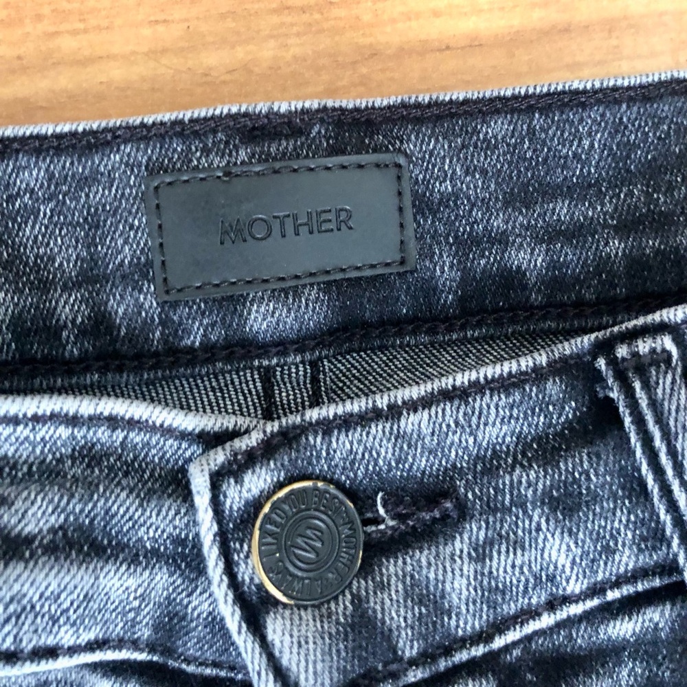 MOTHER Women Faded blue Straight Jeans 26 Size - Picture 4 of 8